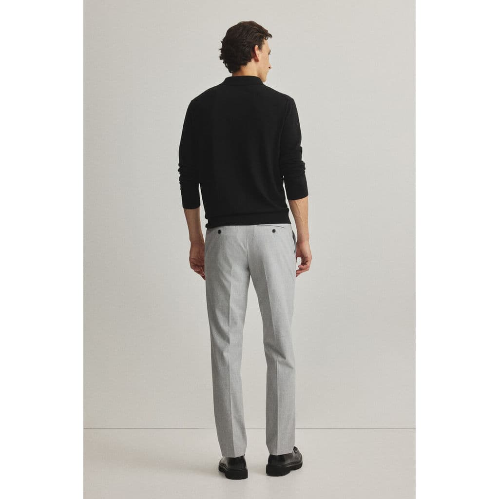 H&M กางเกงขายาวทรง Slim Fit แบบ Tailored ผู้ชาย 1253395_3 รูปที่ 1