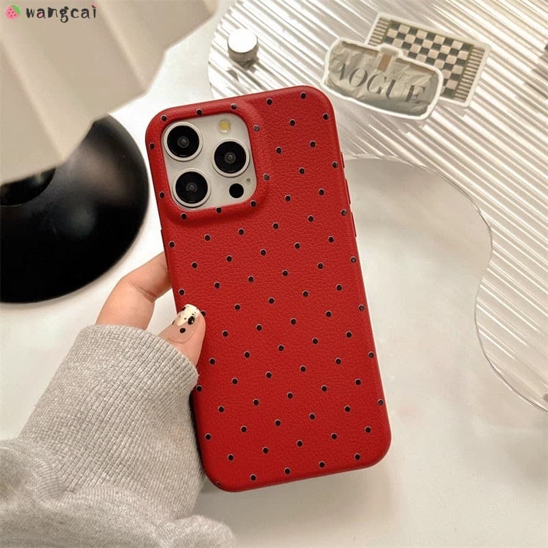 สําหรับ Vivo V40 V30 V29 Lite V27 V23 V20 V27 Pro V27e V17 Neo เคสโทรศัพท์น่ารักลายจุดสีสัน PU หนังลิ้นจี่สาวง่ายปลอกอ่อนกรณีปกหลัง รูปที่ 5