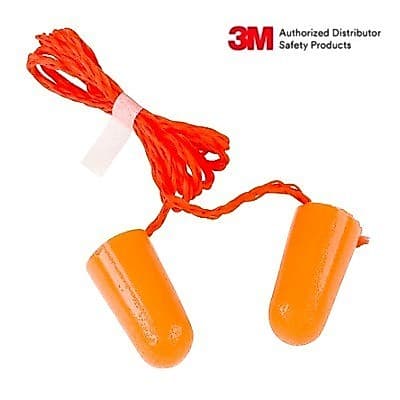 3M™ ปลั๊กลดเสียง รุ่น 1110 ชนิดมีสาย บรรจุซองพลาสติก ค่าการลดเสียง 29 เดซิเบล รูปที่ 1
