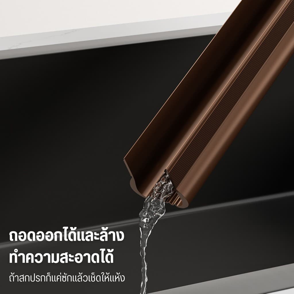 SealFort NEW! แถบกันเสียงตะเข็บประตู โครงสร้างโค้ง C คู่ ซีลสามชั้นเพื่อการปิดผนึกที่แข็งแรงยิ่งขึ้น ที่กั้นประตูกันแมลง รูปที่ 8