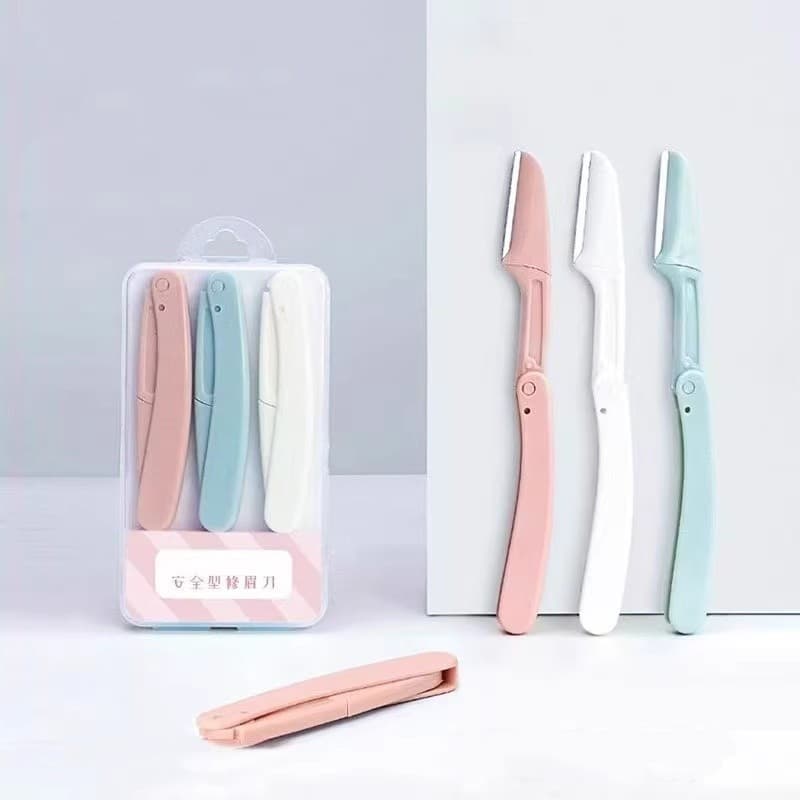 Sanli เครื่องเล็มคิ้วแบบพับได้พร้อมกล่อง ใบมีดโกนสำหรับสำหรับผู้ชายและผู้หญิง รูปที่ 9
