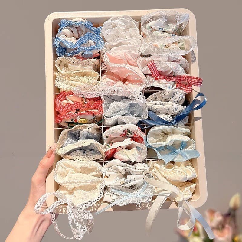 7ชิ้นชุดบิ๊ก ส กรุบกรอบ แฟชั่นเกาหลีที่สวยงามที่เรียบง่ายอเนกประสงค์บิ๊กผมผูกขนาดใหญ่ลําไส้ผมวงอุปกรณ์ผม รูปที่ 3