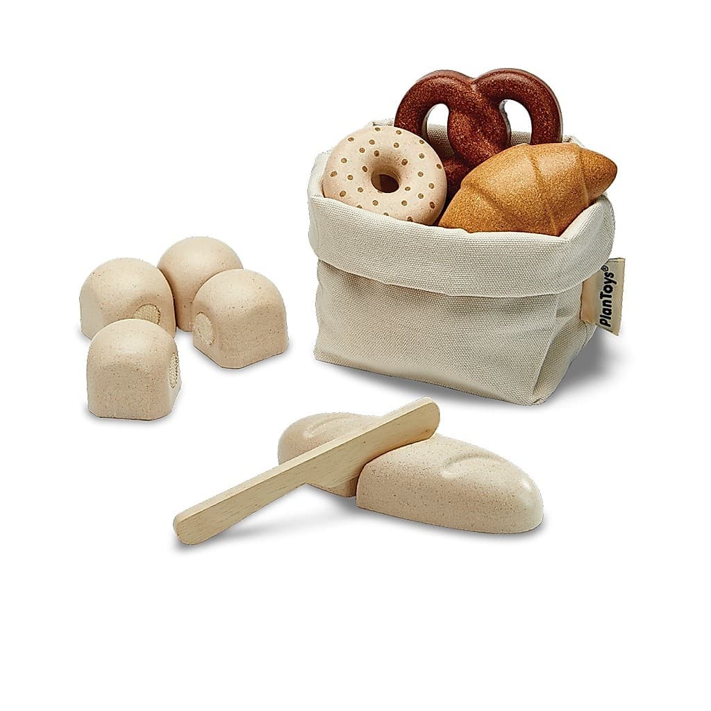 PlanToys ของเล่นไม้ 3628 Bread Set ชุดขนมปัง เสริมพัฒนาการ สำหรับเด็กอายุ 2 ปี ขึ้นไป รูปที่ 1