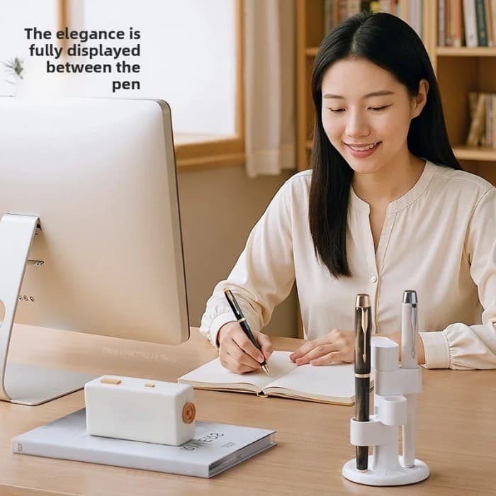 HOME360° ที่ใส่แปรงสีฟันหมุนได้, ออแกไนเซอร์ตั้งโต๊ะ, ชั้นเก็บแปรงสีฟัน, ที่เก็บปากกาแปรงแต่งหน้า อุปกรณ์ห้องน้ํา รูปที่ 2