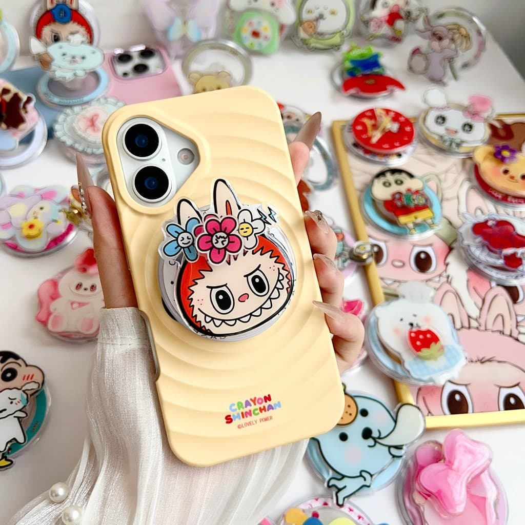 Magnetic Attraction ที่วางโทรศัพท์พับได้ Creative Rotatable Design Crayon Shin-chan กระต่าย Hello Kitty ขาตั้งน่ารัก Kickstand สําหรับ Naked โทรศัพท์มือถือ Magsafe กรณี Anti-drop PC Bracket รูปที่ 6