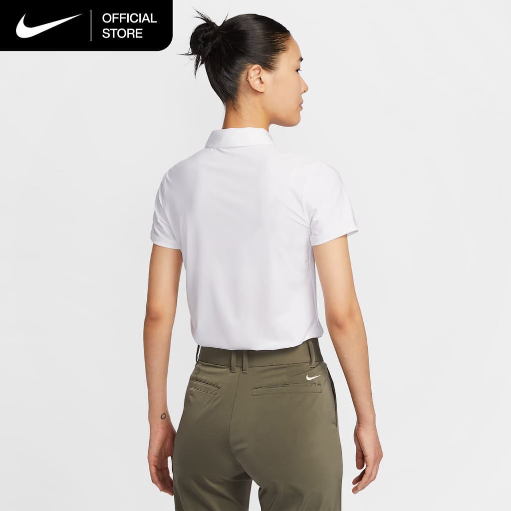 Nike Dri-FIT Women's Victory Short-Sleeve Golf Polo - White รูปที่ 2