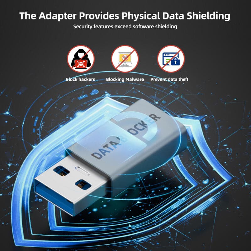 HdoorLink USB Data Blocker Anti Hacking ชาร์จเท่านั้นสะดวก Data Sync Blockers USB Defenders สําหรับการเดินทางชาร์จป้องกันความเป็นส่วนตัวรั่ว รูปที่ 6