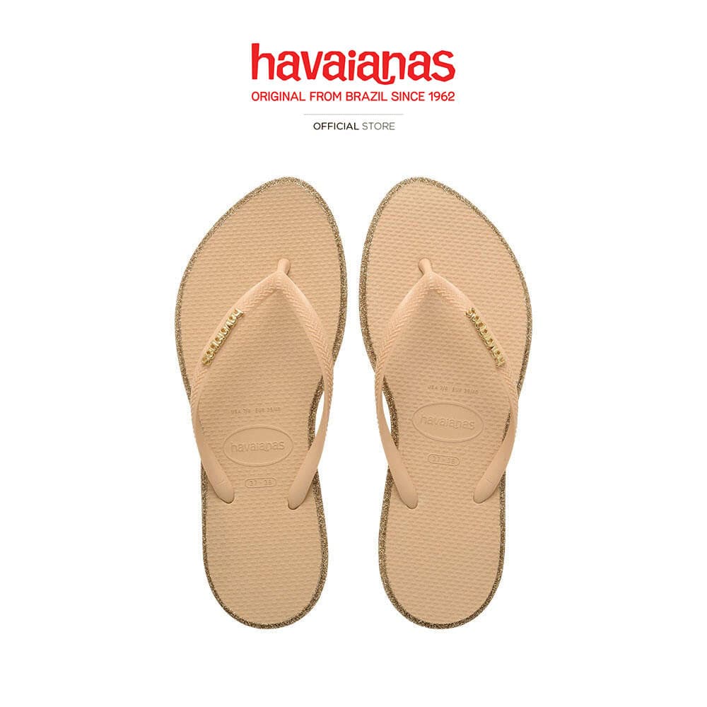 HAVAIANAS รองเท้าแตะ Slim Point Glitter Flip Flops GOLD 415015718593F_F5GDXX รูปที่ 1