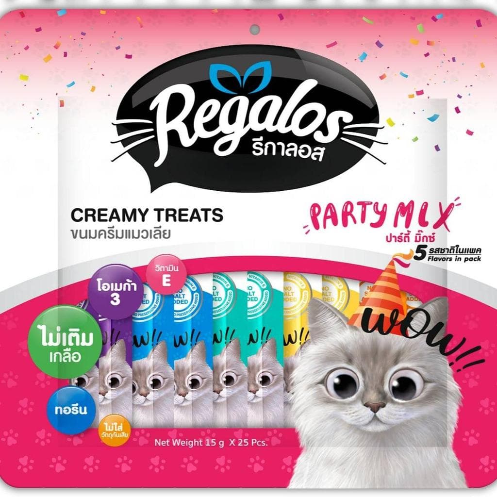ขนมแมวเลีย Regalos X Dr.Choice สุขภาพดี ขนาด 15g x 25 ซอง รูปที่ 5