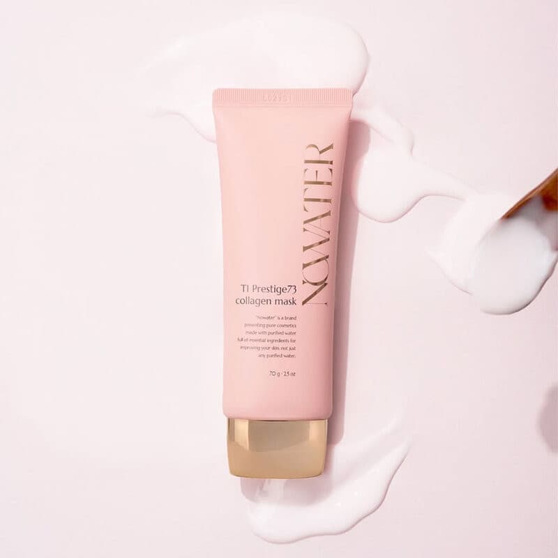 Nowater T1 Prestige 73 Collagen Mask 70g โนวอเทอร์ มาสก์ชนิดลอกไม่ต้องล้าง สูตรสีชมพู. รูปที่ 4