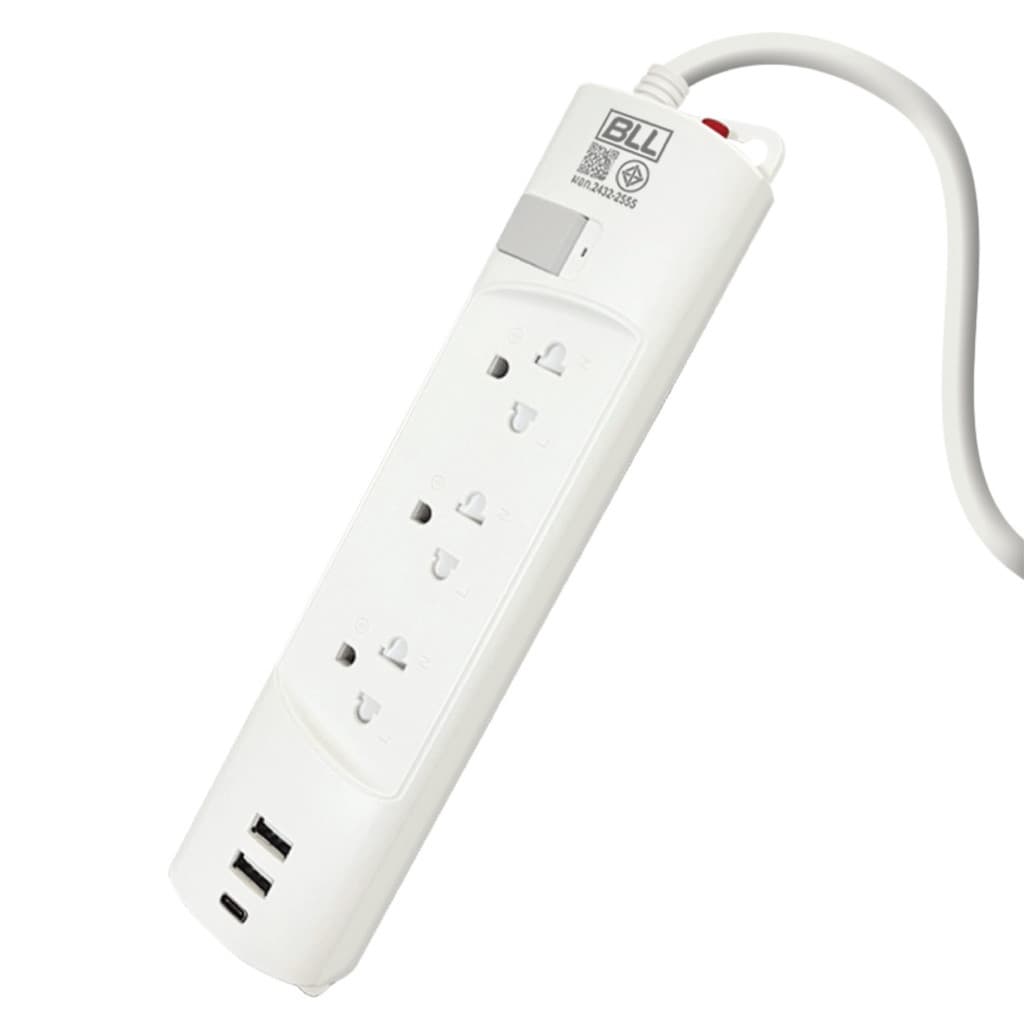 BLL รวมรางปลั๊กไฟราง 3 หัว B50/WH / B53WH / B76WH / B54WH รูปที่ 9
