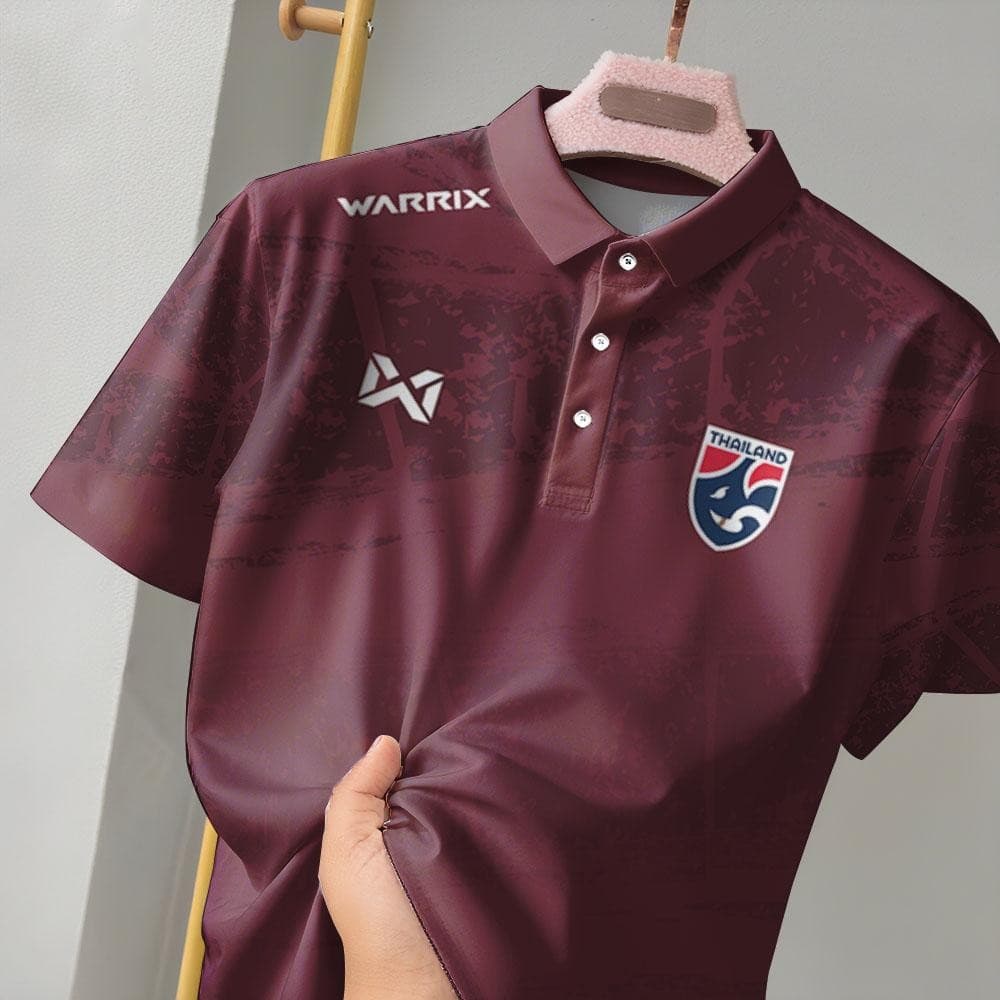 เสื้อโปโลแขนสั้นมัดย้อมท้องถิ่น พร้อมโลโก้และพิมพ์ลาย สำหรับกีฬาและสวมใส่ง่ายในอากาศร้อน รูปที่ 5