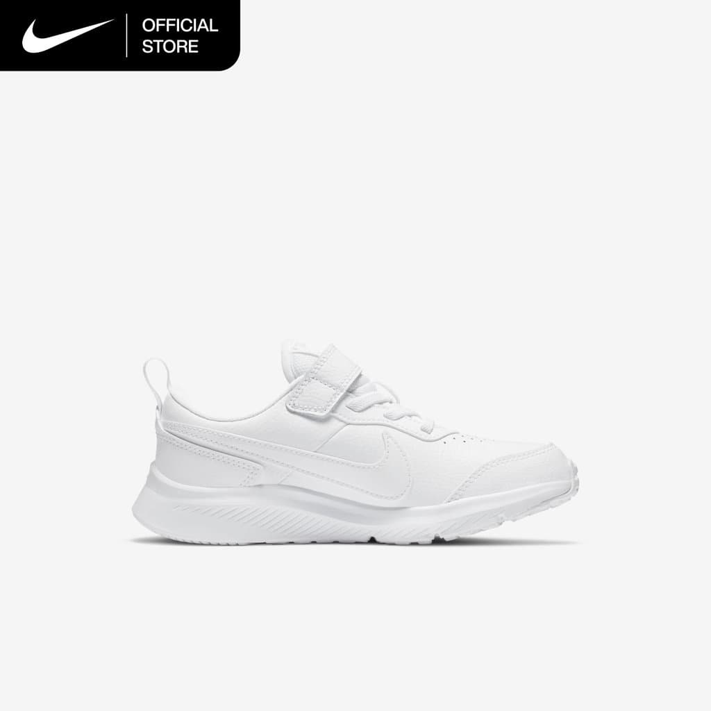Nike Younger Kids' Varsity Leather Shoes - White รูปที่ 4