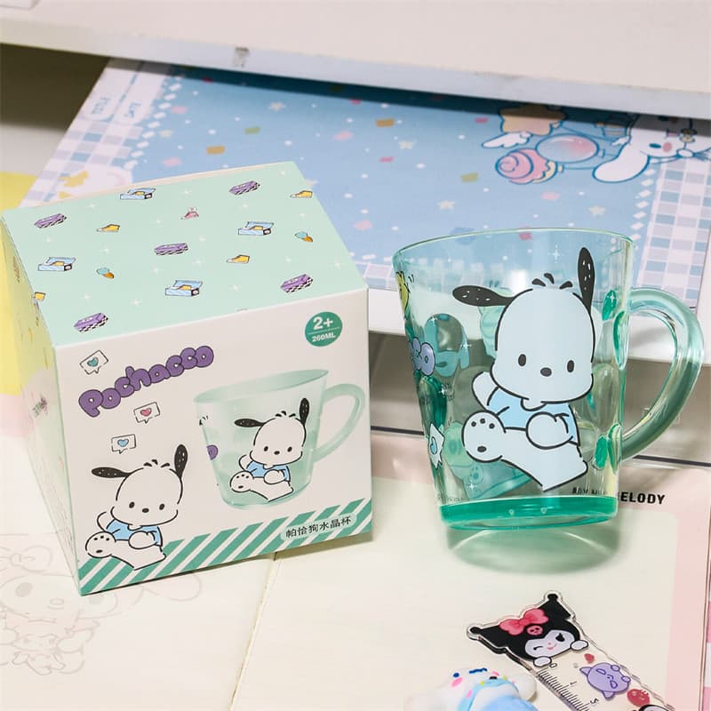 แก้วน้ำเด็ก Sanrio Kuromi วัสดุ AS คุณภาพดี ใสสวย ใช้ได้ทั้งดื่มน้ำ ดื่มนม และบ้วนปาก ขนาด 260ml เหมาะสำหรับเด็ก 2 ปีขึ้นไป รูปที่ 7