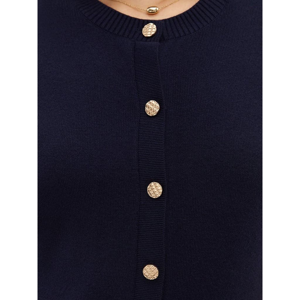 เดรสพลีทยาวผ้าไหมพรมมาพร้อมกระดุมทั้งตัว / Knitted Pleated Button Midi Dress รูปที่ 3
