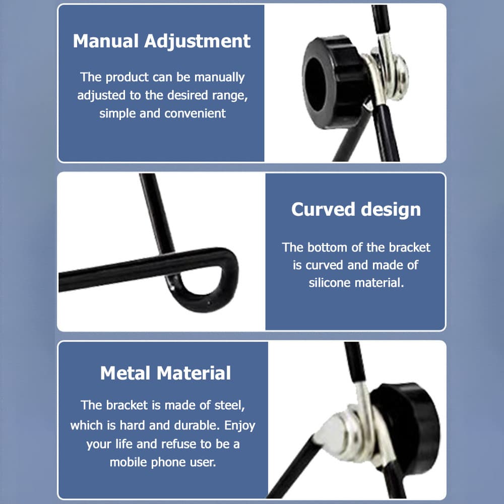 ขาตั้งไอแพด แท๊บเล็ต และแท็บเล็ตขนาดพกพา ใช้ง่าย Universal Rotating Brackets Mounting Stand Holder For iPad Tablet Phone รูปที่ 8