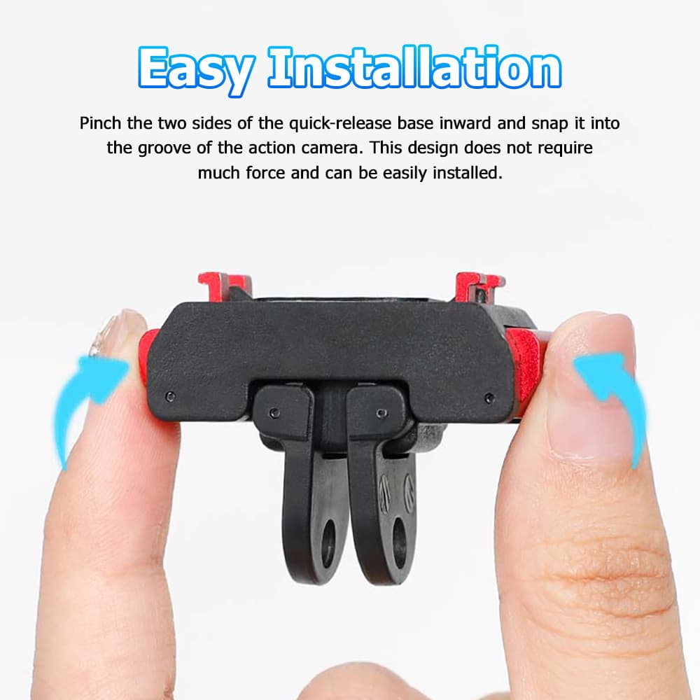 ปลดเร็ว เหมาะสําหรับ Insta360 X5/Ace Pro2/Ace/Ace Pro โลหะแม่เหล็ก Dual Mount 1/4 เกลียว Action กล้องอุปกรณ์เสริม รูปที่ 3