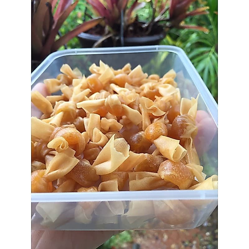 ขนมผูกรักไส้สับปะรดขนมพื้นเมืองสตูล เหนียว หนึบ รสชาติเปรี้ยว อมหวาน 100 กรัม รูปที่ 1