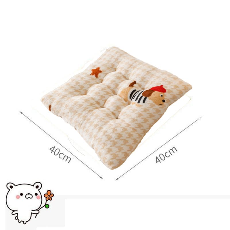 เบาะรองนั่ง 40x40cm นุ่มสบาย ทนทาน ลายการ์ตูนน่ารัก สำหรับตกแต่งบ้าน ออฟฟิศ รูปที่ 5