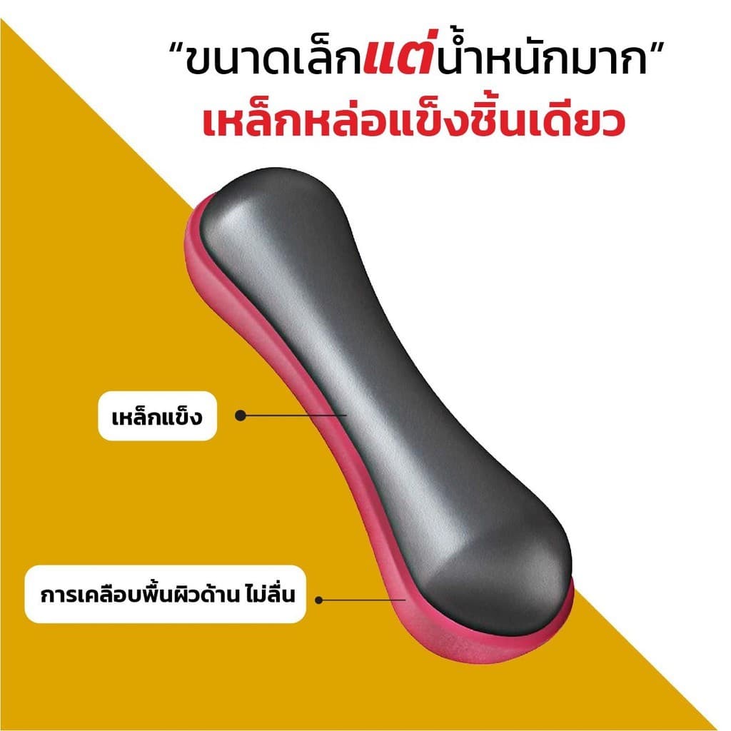 Bone Dumbbell ดัมเบลกระดูก 0.5-3Kg ทรงกะทัดรัด จับถนัดมือ กันลื่น เหมาะสำหรับเวิร์คเอาท์ในบ้านและยิม รูปที่ 6