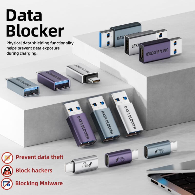 HdoorLink USB Data Blocker Anti Hacking ชาร์จเท่านั้นสะดวก Data Sync Blockers USB Defenders สําหรับการเดินทางชาร์จป้องกันความเป็นส่วนตัวรั่ว รูปที่ 2