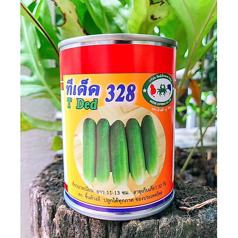 เมล็ดแตงกวา เมล็ดพันธุ์แตงกวา เมล็ดแตงดกๆ เเตงกวาพันธุ์ทีเด็ด328 100 กรัม เขียวตองสวยดกๆ รูปที่ 1