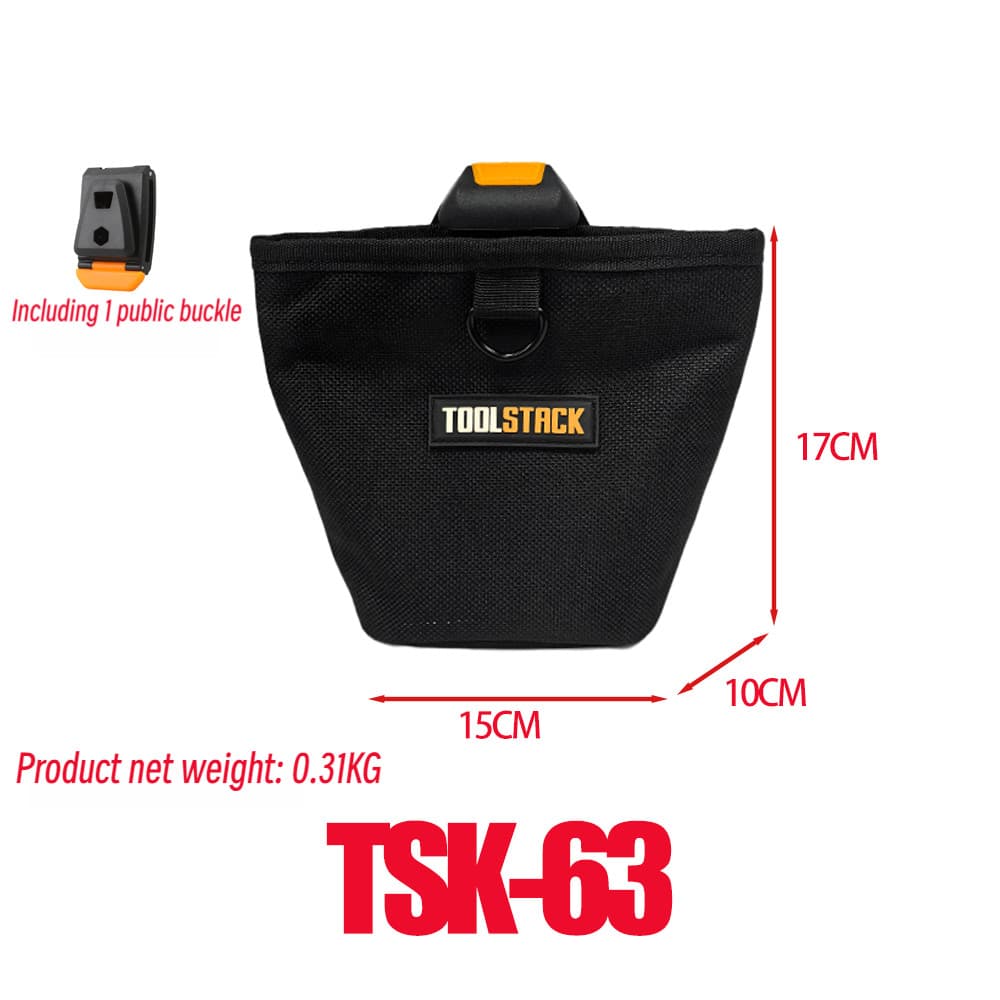 Toolstack กระเป๋าเครื่องมือผู้ชายทนทานกระเป๋าเล็บอุปกรณ์เครื่องมือทํางาน TSK-63 รูปที่ 6