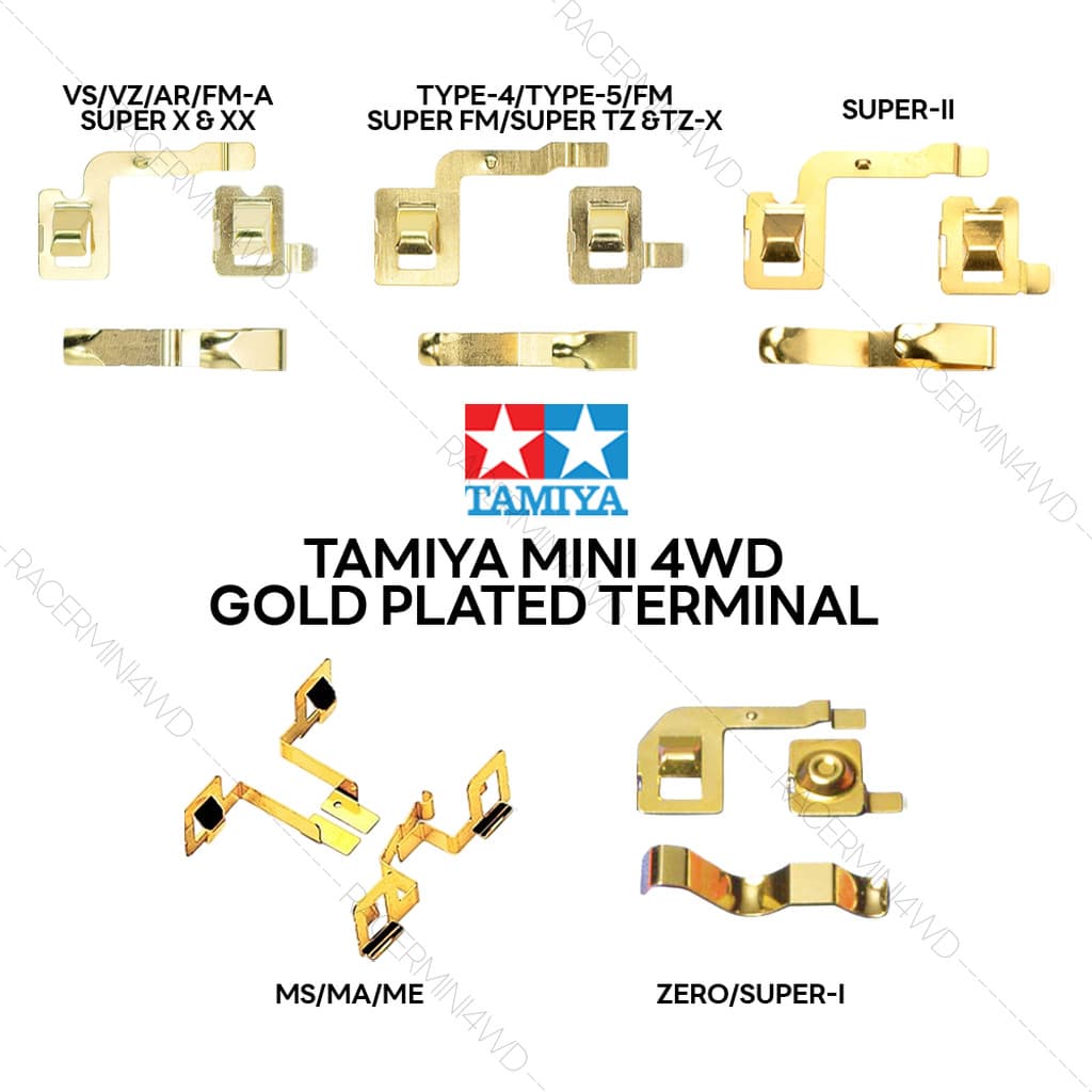 TAMIYA Mini 4WD Gold Plated Terminal 15046 15090 15237 15360 15421 รูปที่ 1