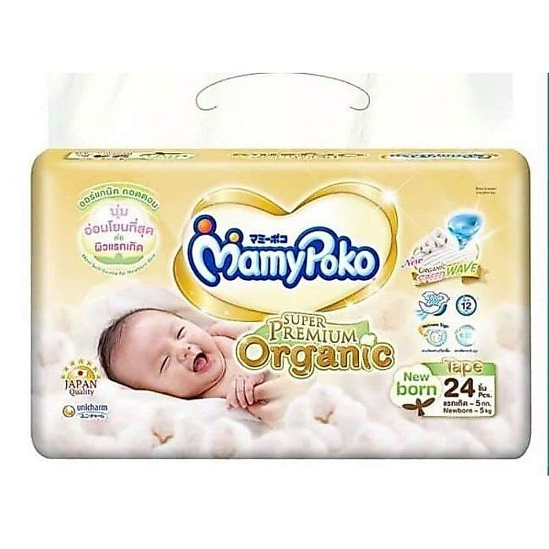 MamyPoko Tape Super Premium Organic มามี่โพโคแรกเกิด รูปที่ 1