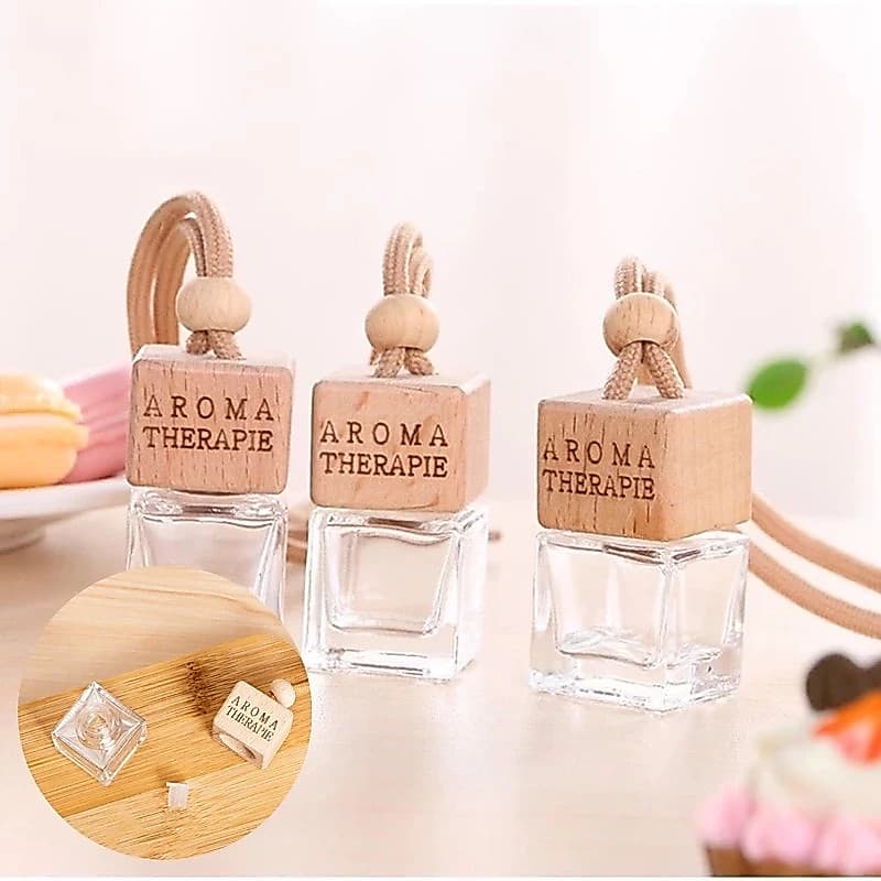 ขวดน้ำหอมรถยนต์ แบบแขวน ขนาด 8 ml น้ำหอมแขวนในรถ ขวดเปล่า รูปที่ 1