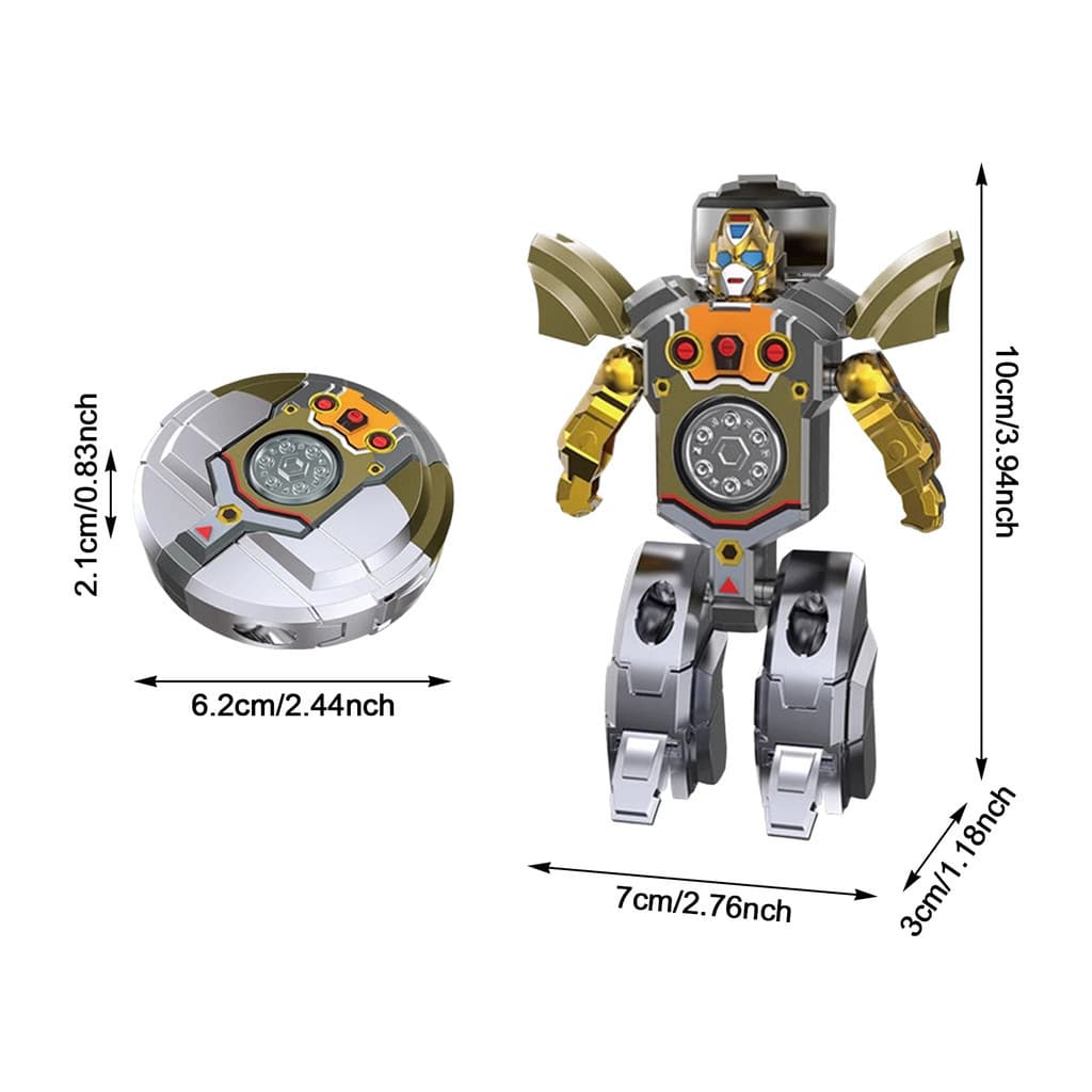 Shape-forming Robot Fidget Toy Transforming Robot Fidget Spinner สําหรับผู้ใหญ่วัยรุ่นเด็กความเครียดบรรเทา รูปที่ 4