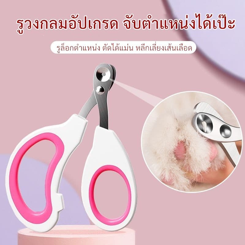 KTCAT กรรไกรตัดเล็บแมว หัวโค้งสแตนเลส ด้ามยางนุ่ม กันลื่น คมกริบ ไม่บิ่น ไม่เจ็บ ใช้ง่ายสำหรับสัตว์เลี้ยง รูปที่ 6