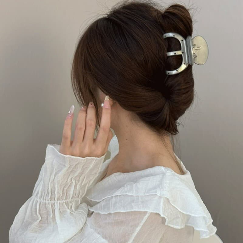 คลิปลําผม Elegant Grey Spot 10 สี สำหรับผู้หญิง รูปที่ 6