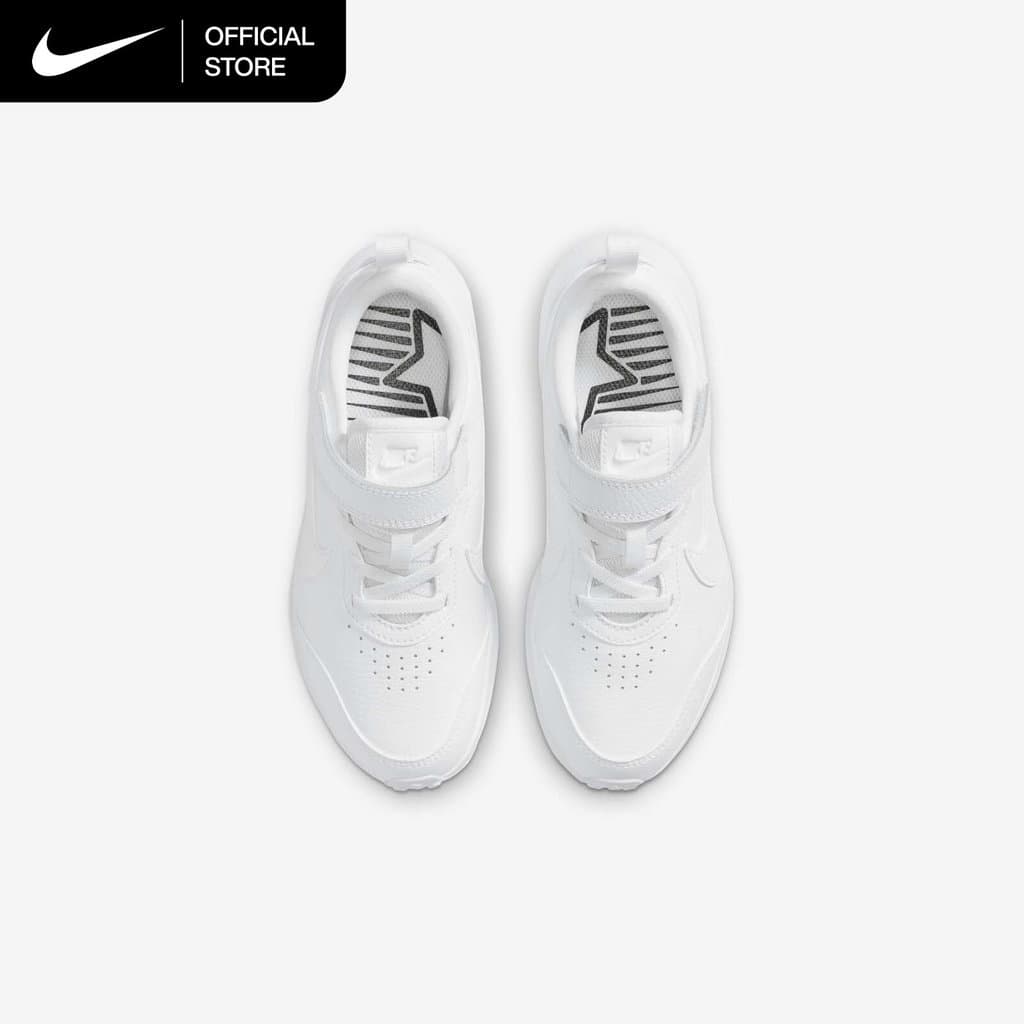 Nike Younger Kids' Varsity Leather Shoes - White รูปที่ 5