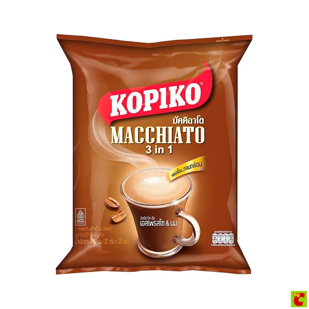 โกปิโก้ มัคคิอาโต กาแฟปรุงสำเร็จชนิดผง 20 ก. แพ็ค 20 ซอง รูปที่ 1