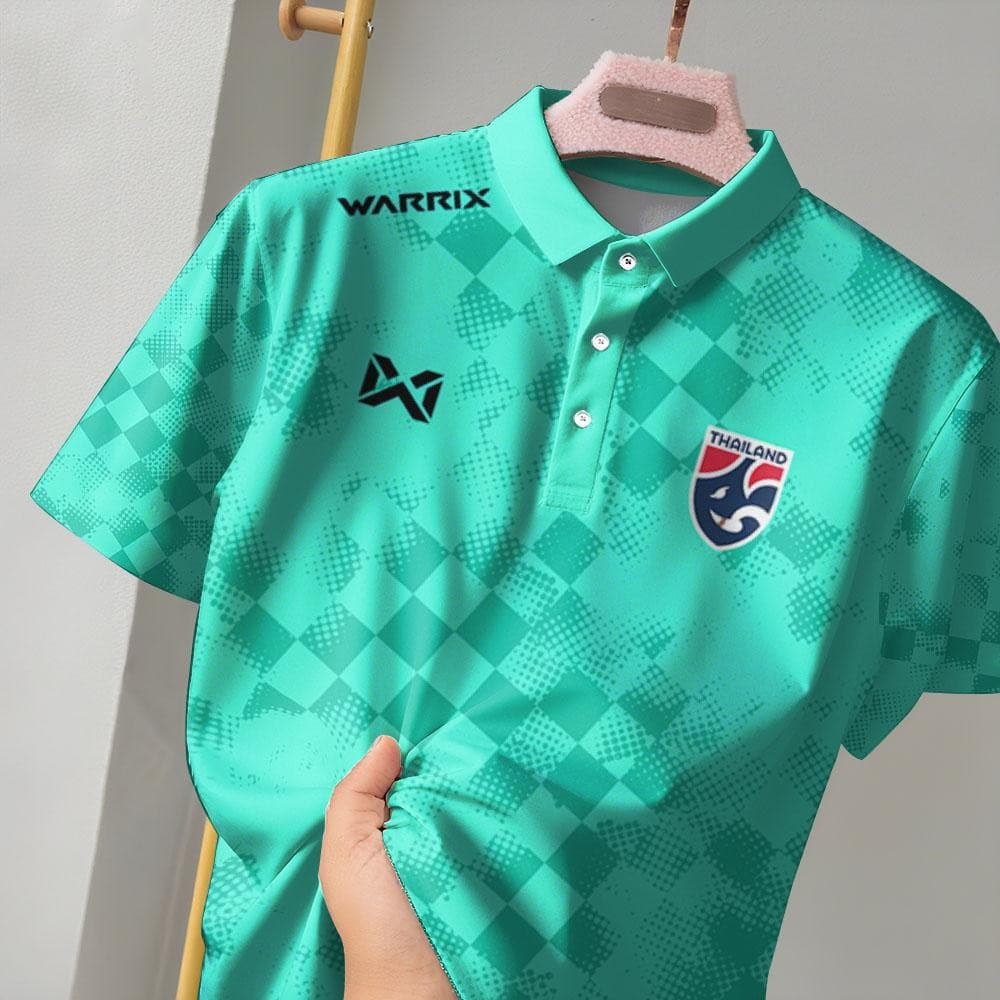 เสื้อโปโลแขนสั้นมัดย้อมท้องถิ่น พร้อมโลโก้และพิมพ์ลาย สำหรับกีฬาและสวมใส่ง่ายในอากาศร้อน รูปที่ 4