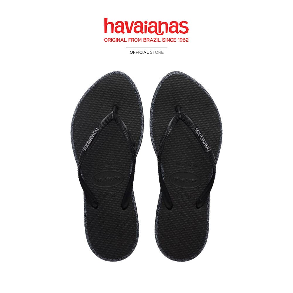 HAVAIANAS รองเท้าแตะ Slim Point Glitter Flip Flops BLACK 415015710693F_F5BKXX รูปที่ 1