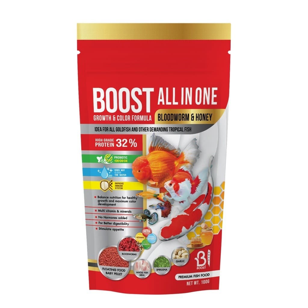 PRO | BOOST All In One Bloodworm & Honey - อาหารปลาสำหรับปลาสวยงาม เม็ดลอย ช่วยเร่งสี เร่งโต ด้วยคุณค่าจากหนอนแดง รูปที่ 9