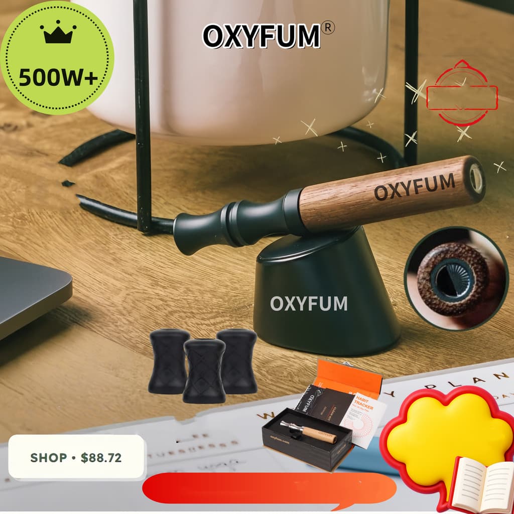 OXYFUM ที่ต้องการ Infused Essential Oil รสน้ํามันหอมระเหย Artifact อุปกรณ์ Air Inhaler Mouthpiece The Good Habita รูปที่ 1