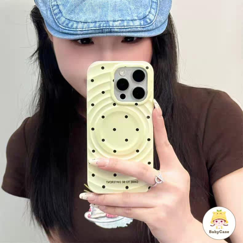 เคสไอโฟน 11 สำหรับ iPhone 15 13 14 16 12 Pro Max 16 14 15 Plus X XR XS Max 16 Pro เคสชาร์จแม่เหล็กลายจุดสุดหรูสุดน่ารัก รูปที่ 5