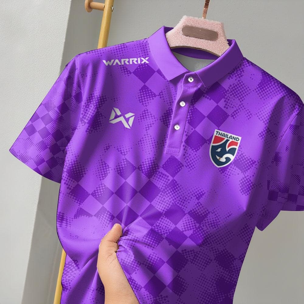 เสื้อโปโลแขนสั้นมัดย้อมท้องถิ่น พร้อมโลโก้และพิมพ์ลาย สำหรับกีฬาและสวมใส่ง่ายในอากาศร้อน รูปที่ 2