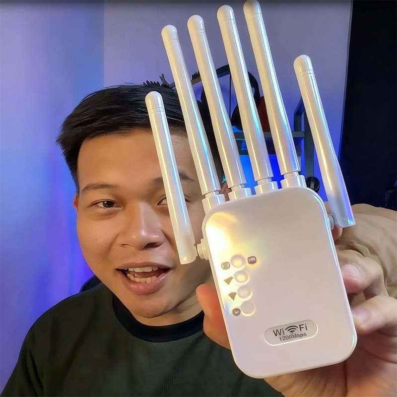 2.4/5Gตัวขยายสัญญาณ WiFi WiFi รีพีตเตอร์ ตัวขยายสัญญาณ WiFi Dual Band ตัวเสริมสัญญาณ WiFi ตัวขยายสัญญาณเราเตอร์ รูปที่ 2