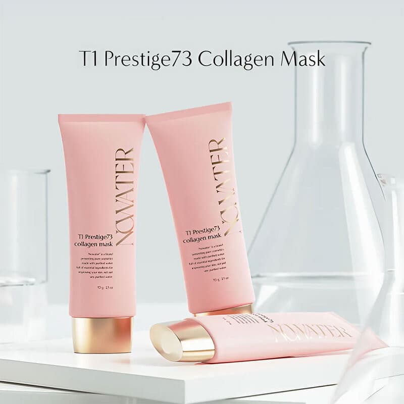 Nowater T1 Prestige 73 Collagen Mask 70g โนวอเทอร์ มาสก์ชนิดลอกไม่ต้องล้าง สูตรสีชมพู. รูปที่ 3