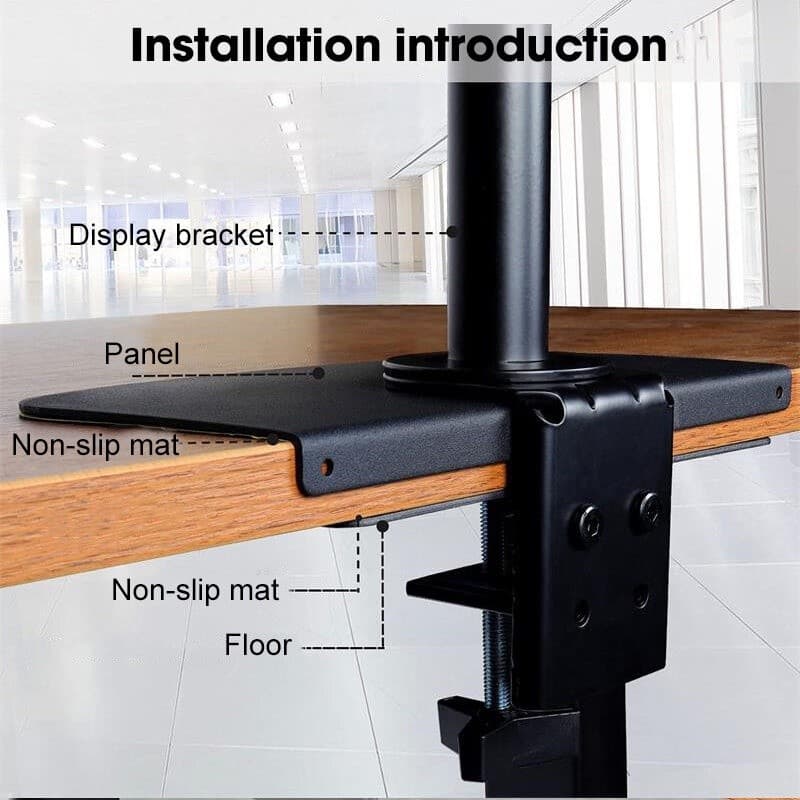 แผ่นรองกระจัง Monitor Arm Reinforcement Plate สำหรับติดตั้งขาตั้งจอคอมแบบหนีบกับโต๊ะ รูปที่ 6