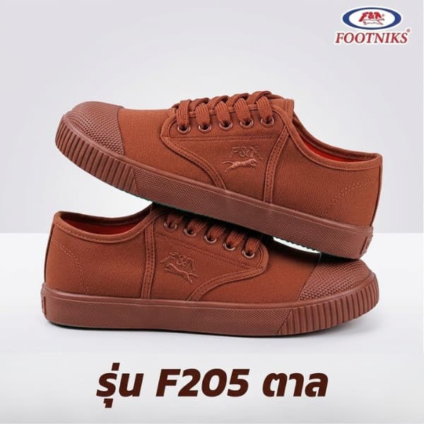 ลูกค้าใหม่ 1 บาท Footniks รองเท้าผ้าใบนักเรีย รุ่นT09-F205 คุณภาพเทียบ Gold city ไซส์ 31-45 รูปที่ 7