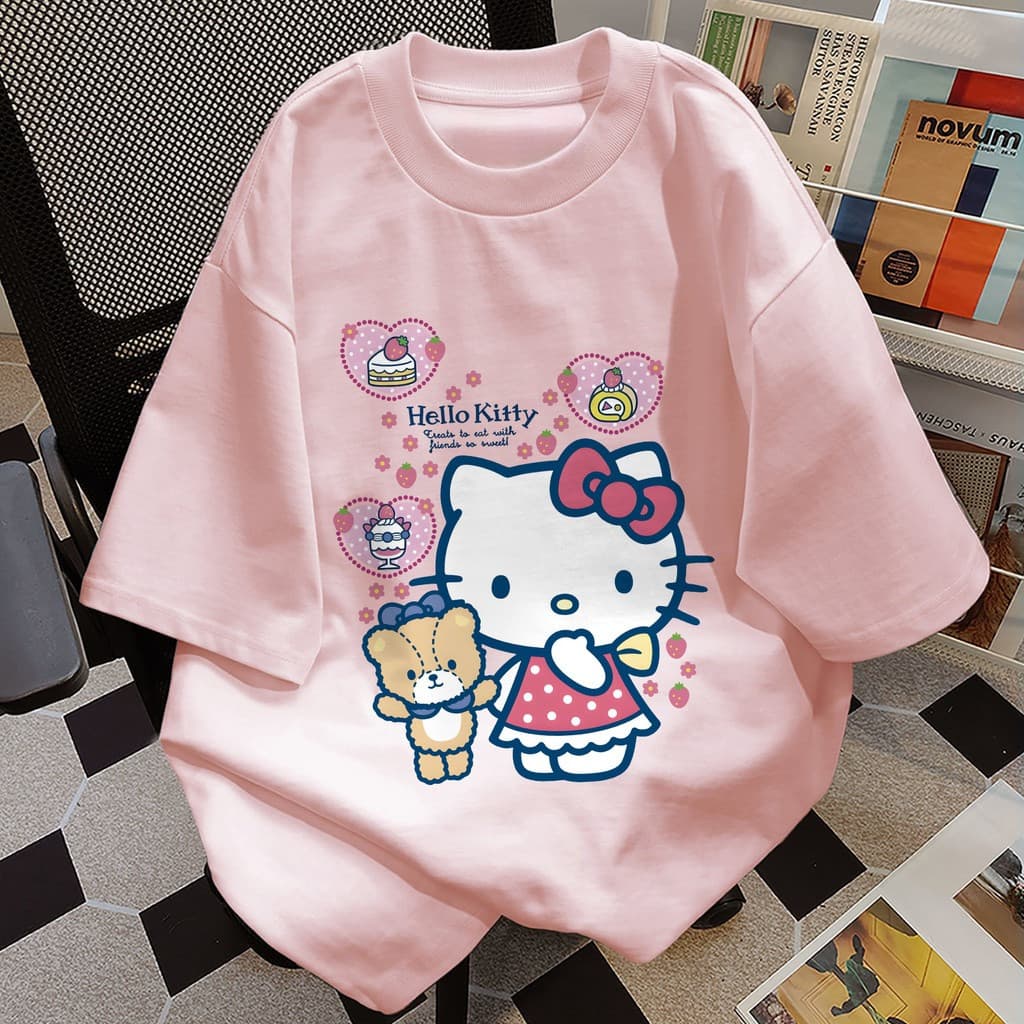 เสื้อสีชมพู BOOM เสื้อยืดผู้หญิงน่ารักๆ 100%Cotton สไตล์เกาหลี เหมาะสำหรับผู้หญิงและนักเรียน COD รูปที่ 5