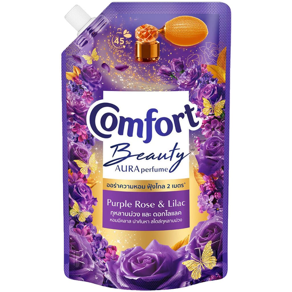 LeeMart น้ำยาปรับผ้านุ่ม คอมฟอร์ท Comfort 470ML คอมฟอท ถุงเติม คอมฟอด ปรับผ้านุ่ม บิวตี้ สีม่วง ดอกไม้ ขนาด 470 มล. รูปที่ 1