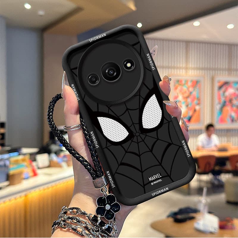 เคส Redmi A3 A3X เคสโทรศัพท์ซิลิโคนอ่อนนุ่มเทรนด์ภาพสีดํา TYHS รูปที่ 4