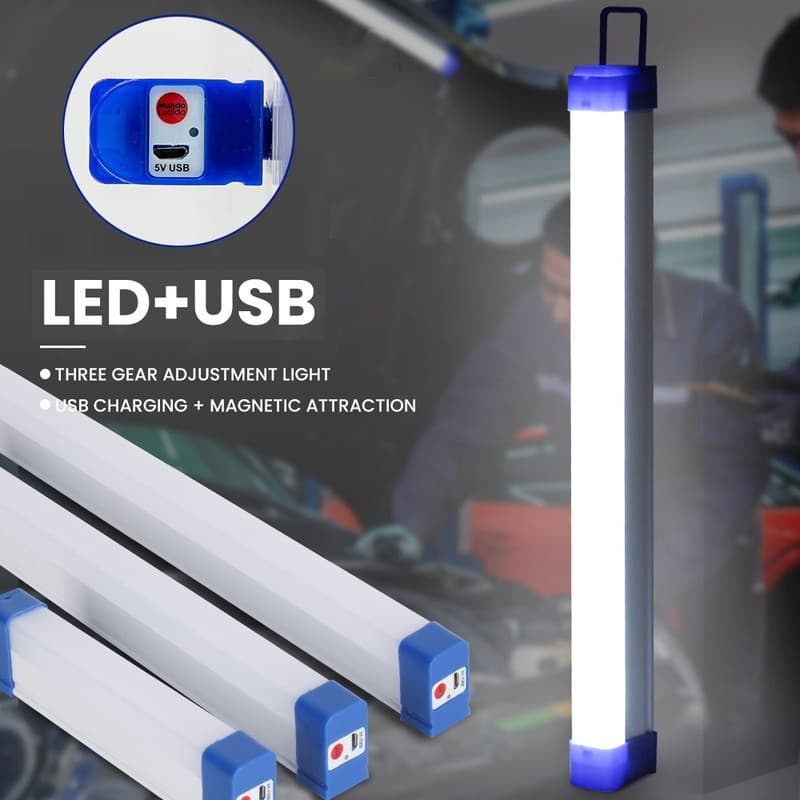VP ไฟ LED แบบชาร์จไฟแบบพกพา ไฟฉุกเฉิน LED ไฟ LED ไร้สาย ไฟ LED แบบชาร์จไฟ USB ไฟฉุกเฉินกลางคืน 30W/60W/80W/100W รูปที่ 1