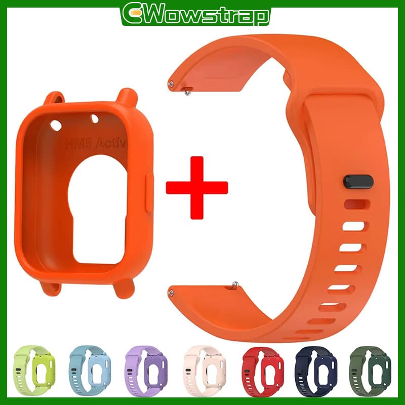 สายรัดซิลิโคน 2 ใน 1 + กรณี for Smartwatch Xiaomi Redmi Watch 5 Active อุปกรณ์ครอบกรอบยางกีฬา for Redmi Watch 5 Lite รูปที่ 1
